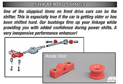 Shift linkage bushing set