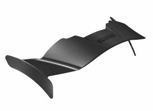 Helmet spoiler
